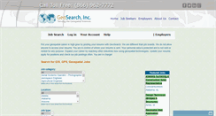 Desktop Screenshot of jobs.geosearch.com