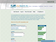 Tablet Screenshot of jobs.geosearch.com